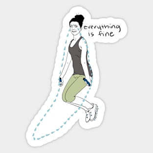 Everything is fine Tears Sticker